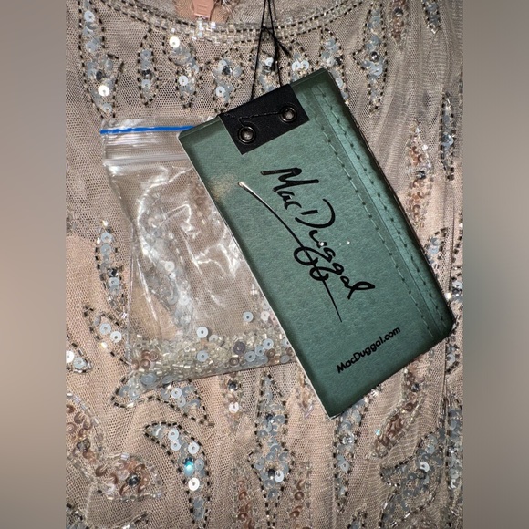 👗 NWT! Mac Duggal Sequin & Bead Long Sleeve Dress - Picture 12 of 15